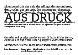 Info-Text für Fenster-Ausstellungen